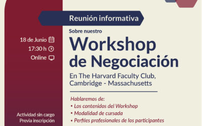 Reunión Informativa | Workshop de Negociación en Harvard